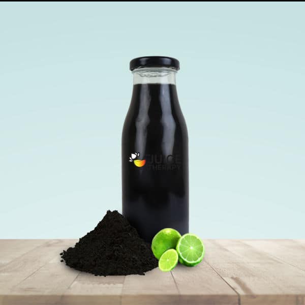 Activated Charcoal Lemonade Juice.
