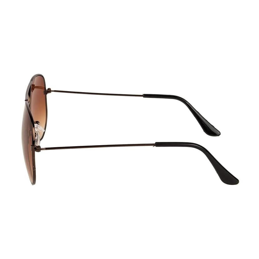 4Flaunt UV400 Protected Full Rim Pilot Aviator Latest and Stylish Metal Body Sunglasses | Polarized and 100% UV Protected For Men & Women (C2 - Brown) view 3