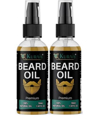 KURAIY Beard Growth Oil for Men For Better Beard Growth With Thicker Beard (50 ml)