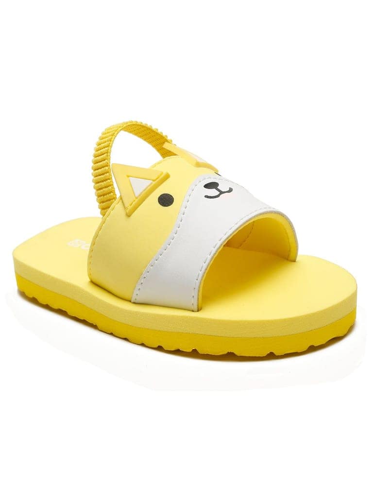 Premium Kitty Artistic Sliders - Yellow (Unisex) view 4