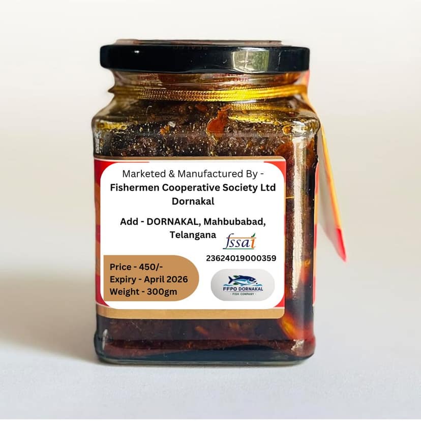Dornakal FFPO Fish Pickle - Authentic & Delicious 300gm view 3