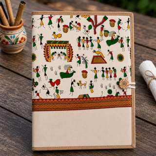 Warli Printed Multipurpose Jute Professional File