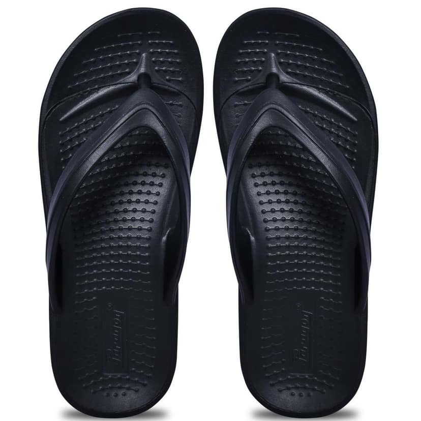 Paragon Daily Wear Lightweight Black and White Flip Flops for Men view 6