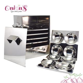 Onions Stainless Steel Cauka/Square/Cubic Idly cooker – FOR HOME USE ONLY
