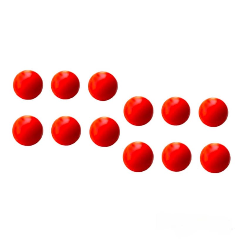 Heavy Plastic Cricket Training Balls 80 gm for Indoor and Outdoor Cricket Game, Heavy Plastic Ball for Cricket Drills and Bounce Practice, Red Pack of 12