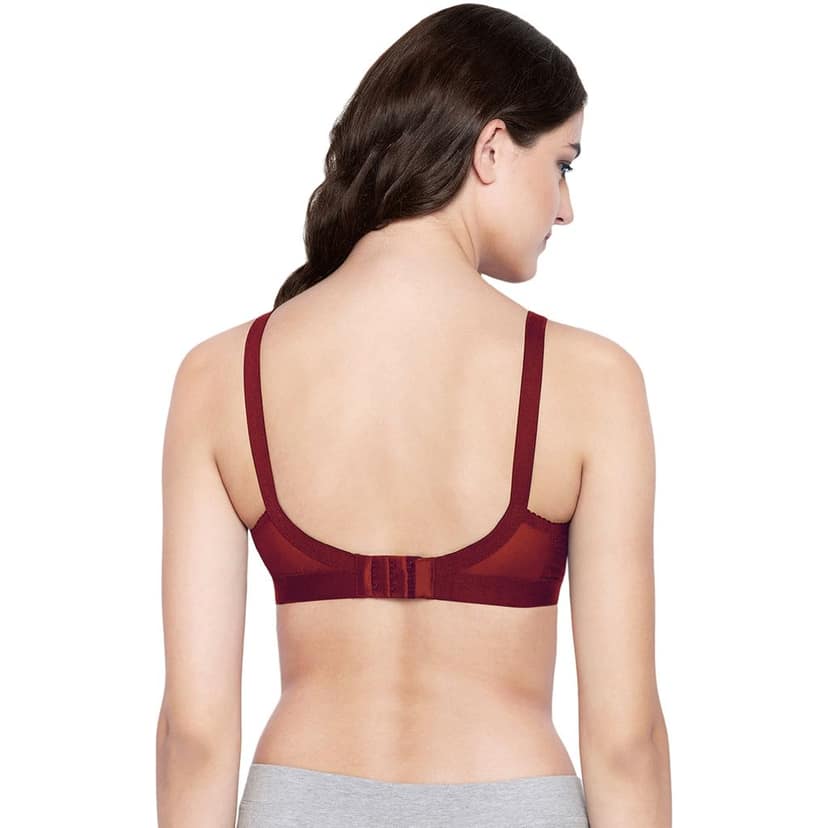 Bodycare 100% Cotton Lightly Padded Non wired Tshirt Bra-Pack of 3 view 4