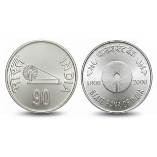 90 Rupees 1806-2006 (SBI) Centenary Year, India Silver-plated Fantasy Heritage