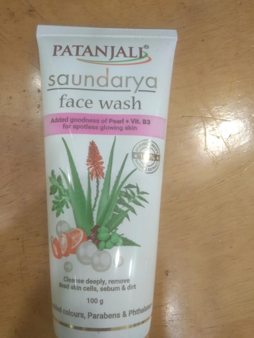 Patanjali saundarya face wash