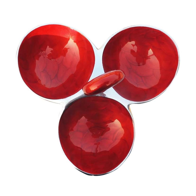 Aluminium Decorative Three Pot Tray (AMAS3070 R) view 2