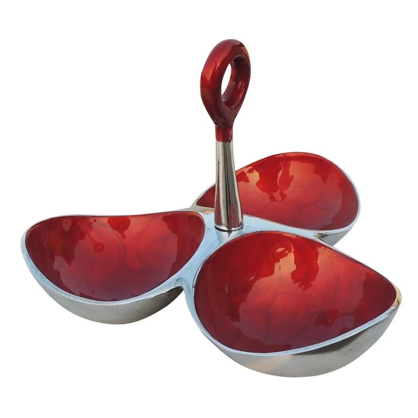 Aluminium Decorative Three Pot Tray (AMAS3070 R) view 5