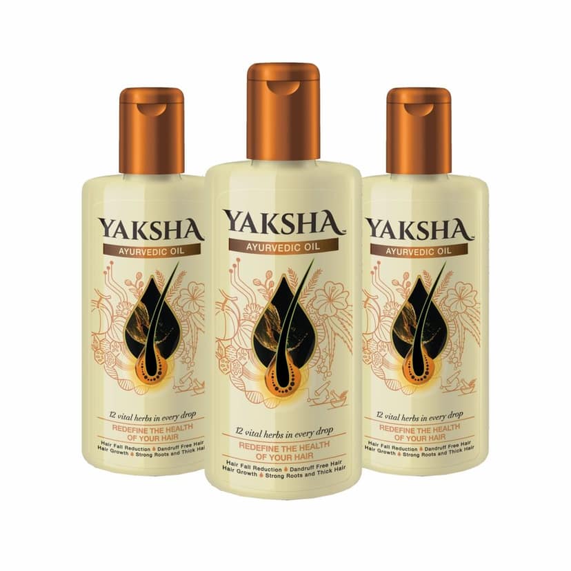 Yaksha Ayurvedic Hair Oil for Hair Growth, Strong Roots and Thick Hair - 100ML