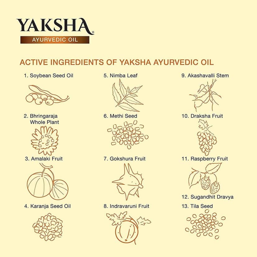 Yaksha Ayurvedic Hair Oil for Hair Growth, Strong Roots and Thick Hair - 100ML view 10