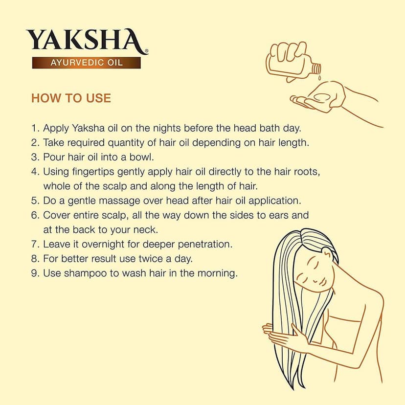 Yaksha Ayurvedic Hair Oil for Hair Growth, Strong Roots and Thick Hair - 100ML view 3