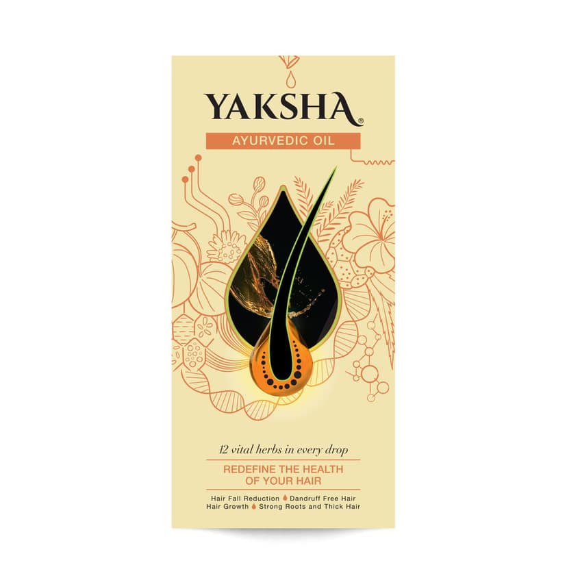Yaksha Ayurvedic Hair Oil for Hair Growth, Strong Roots and Thick Hair - 100ML view 6