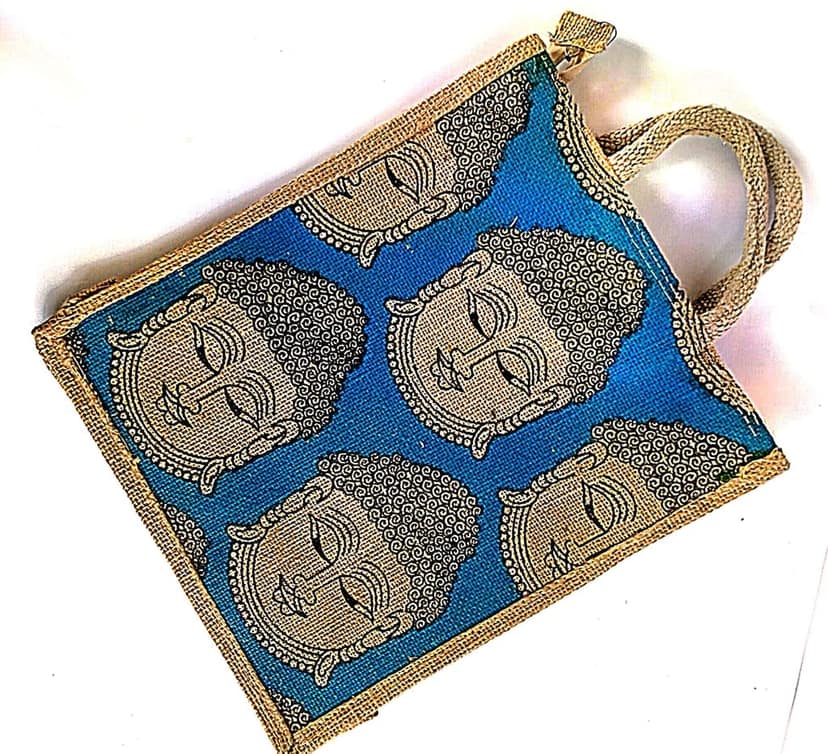 Handmade Buddha Jute Bag