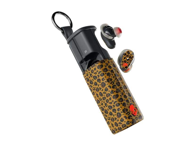 Skullcandy Method 360 ANC Wireless Earbuds, Sound by Bose, Bluetooth Headphones, Premium Noise Cancelling, Up to 40 Hrs Battery - Leopard