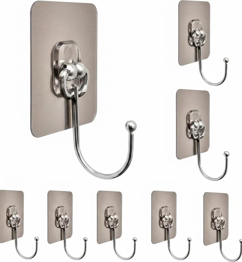 Dark Wolf Self Adhesive Sticker Hook for Bathroom Kitchen Wall Hanging