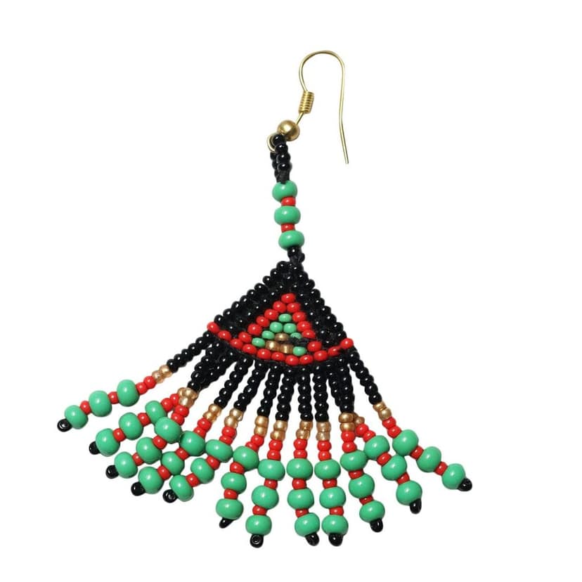 Garvi Gurjari (A Gujarat Govt Enterprise) Black Beaded Choker Necklace Set for Women view 2