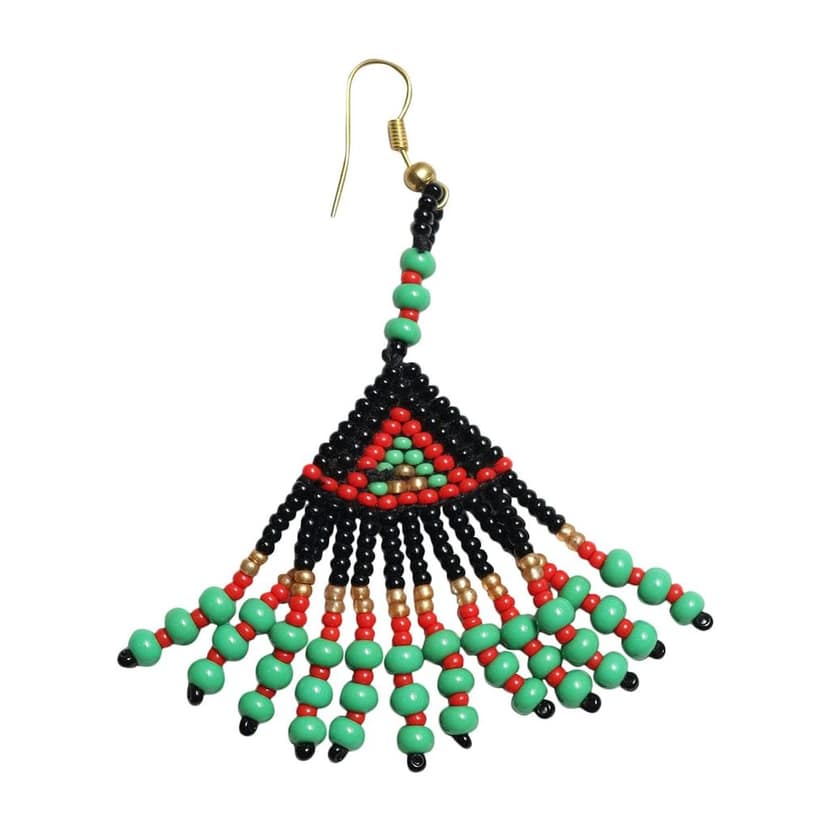 Garvi Gurjari (A Gujarat Govt Enterprise) Black Beaded Choker Necklace Set for Women view 4