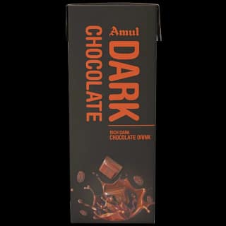 Amul Dark Chocolate Drink, 180 Ml Tetra Pak