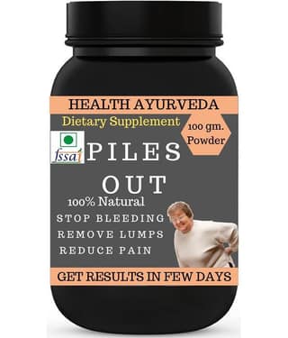 Health Ayurveda Piles Out Ayurvedic Piles Cure Powder 100 Gm Pack of 1