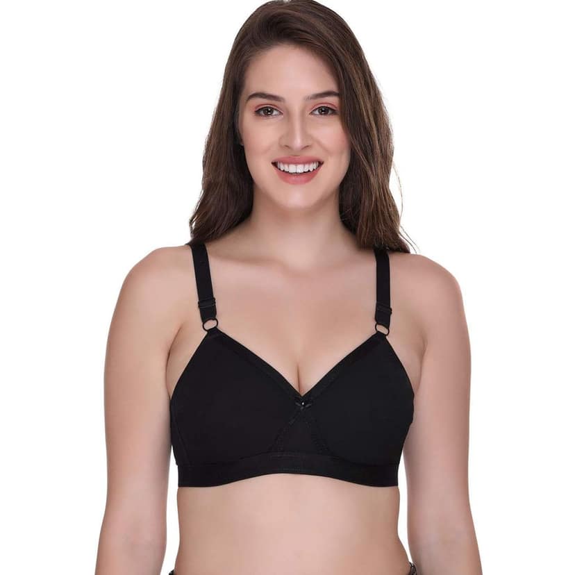 SONA Women's Super-Fit T-Shirt Bra Full Coverage Non Padded Cotton view 3