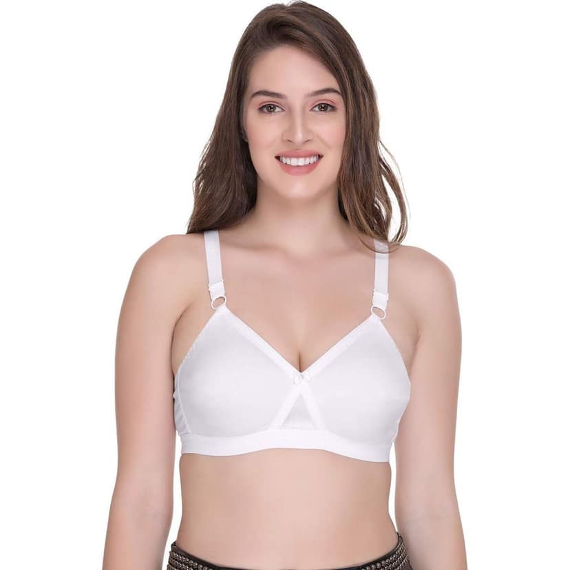 SONA Women's Super-Fit T-Shirt Bra Full Coverage Non Padded Cotton view 7