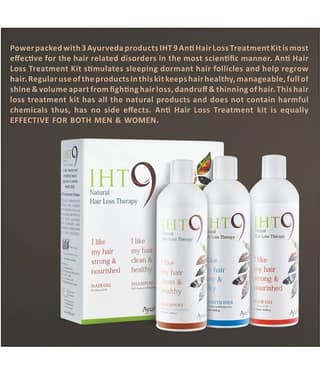 Lass Naturals Iht 9 Hair Loss Therapy - Shampoo, Conditioner & Hair Oil Pack Of 3