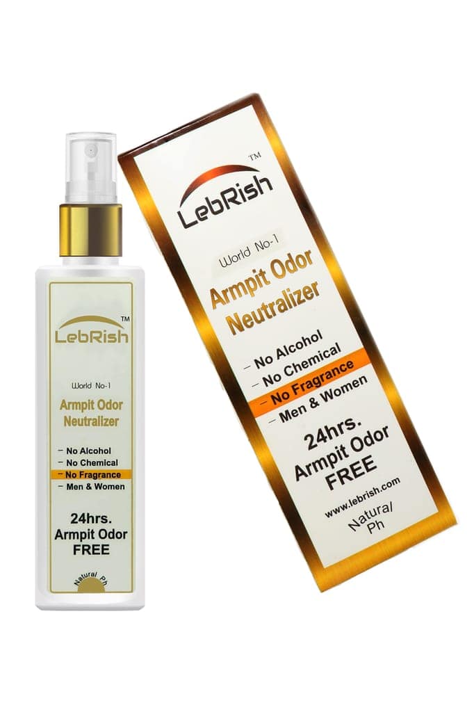 Armpit Odor Neutralizer | Underarm Odor Remover Spray | LebRish | Zero & Lite Fragrance | 100 + 100= 200 ml view 4