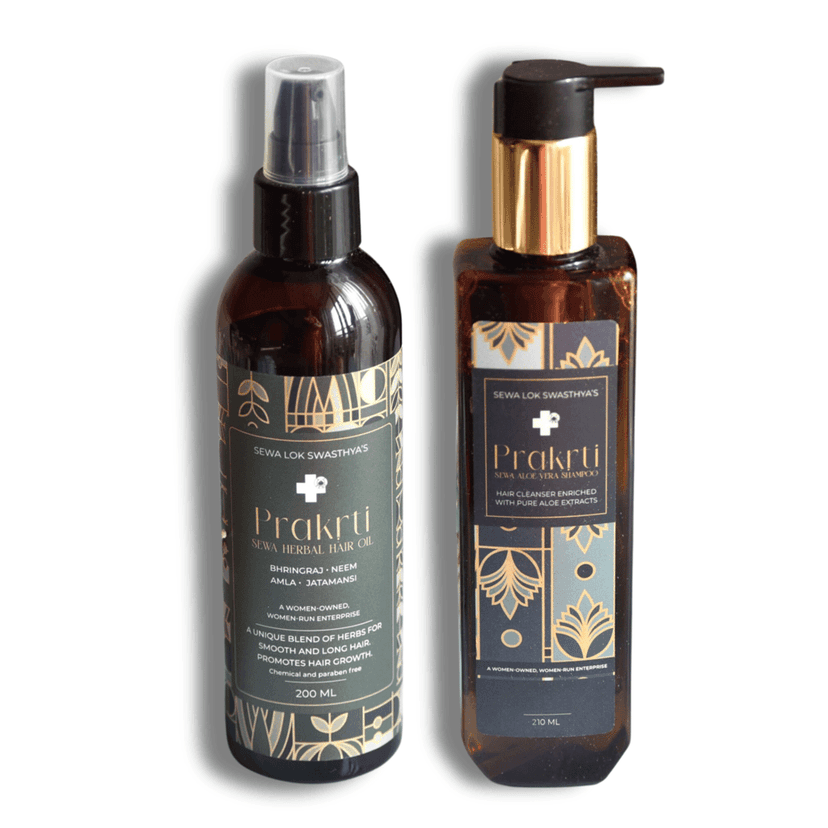 Prakrti Aloevera Shampoo and Herbal Oil view 3