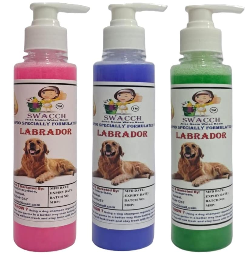 SWACCH Premium Shampoo for Labrador (200ML) (Combo Pack of 3) Rose, Lavender & NEEM ALOVERA view 2