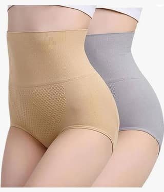 Taslar Pack of 2 Cotton Women's Tummy Tucker ( Multicolor )