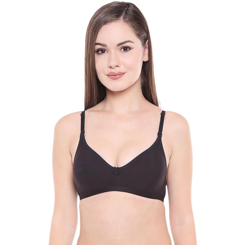 Bodycare Women Cotton Spandex Full Coverage Non Padded Regular Bra Pack - 2 E1575BB view 2