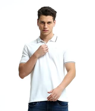 Mens Slim Fit Casual Polo Shirt Short Sleeve Basic Cotton T-Shirts Pack of 2