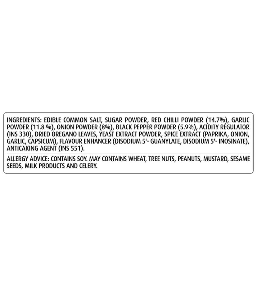 Temptin Peri Peri Masala Seasoning Spice | 7g X 40 Pack | 280g | for Pizzas, Pastas, Fries, Pakodas, Salads | And Many More view 7