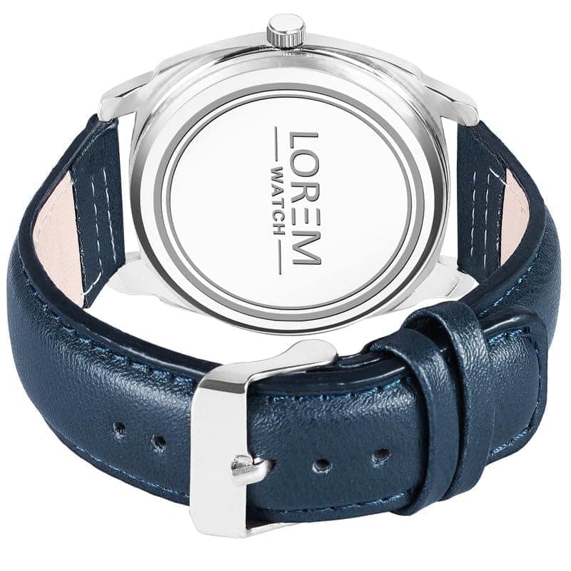 LOREM Black Cubic Designer Printed Dial Analog Watch for Men LR88-UF view 3