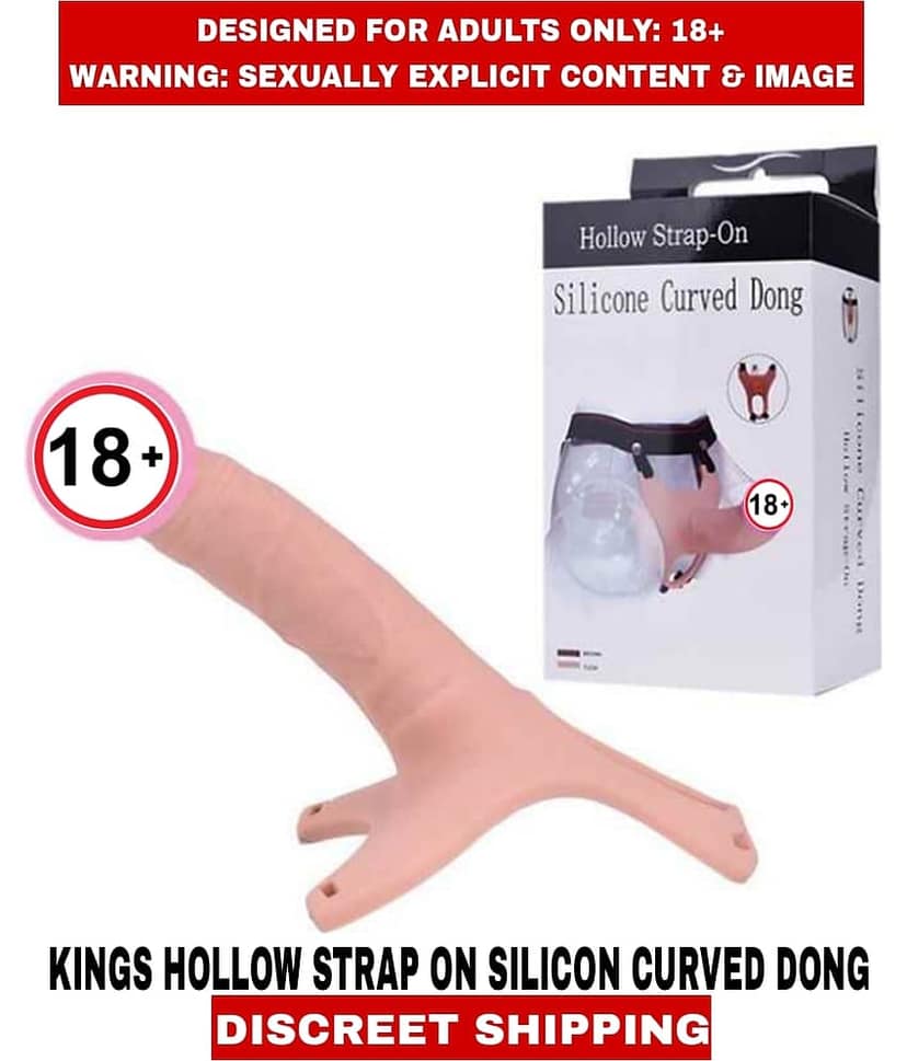 Sexual Wellness Men's Sex Toys L U X Y Hollow Strap-On Dildo Silicon And Curved Dong Strap-On For Men