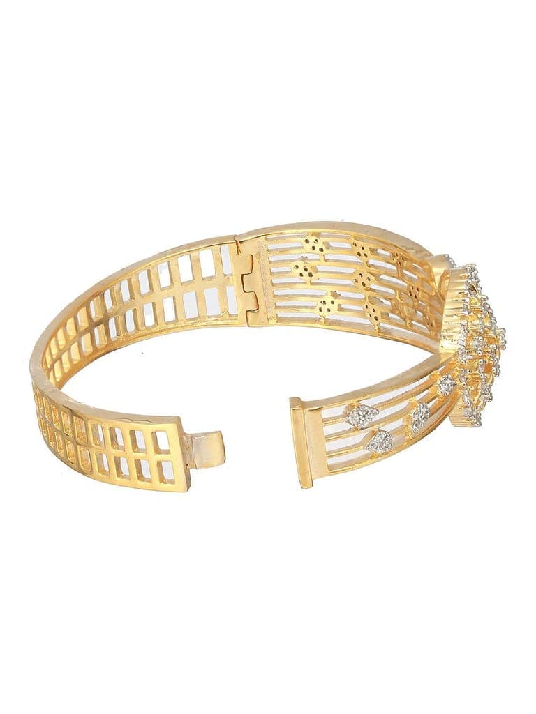 Gold Plated White Zircon Designer Bracelet view 9
