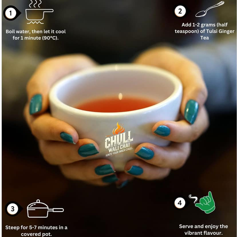 Premium Tulsi Ginger Tea view 5