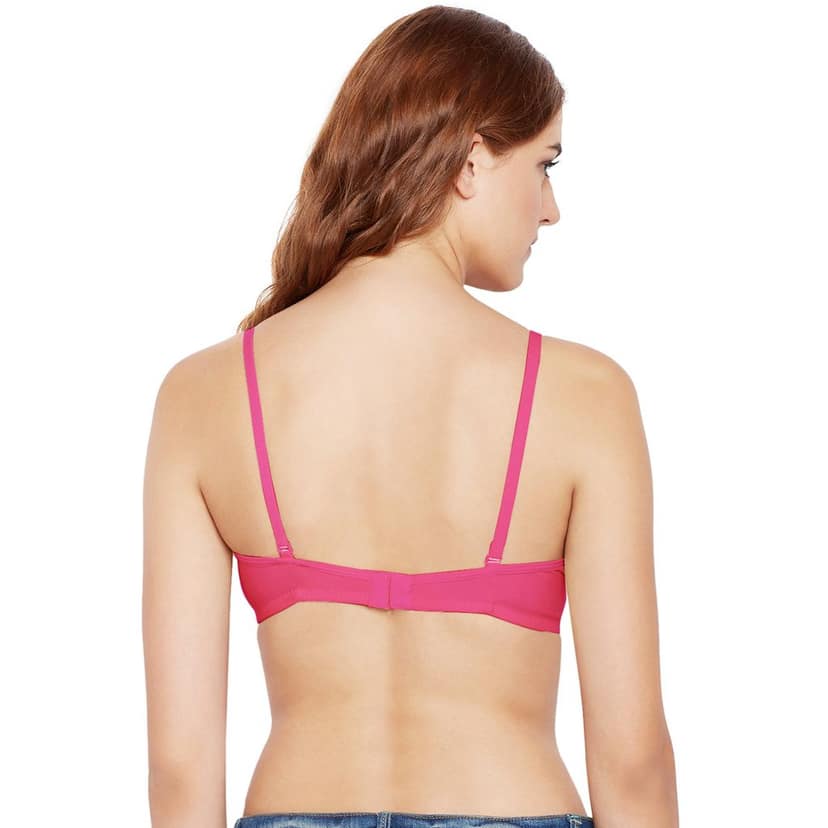 Bodycare Cotton Spandex Padded Non wired Tshirt Bra-Pack of 3 view 4