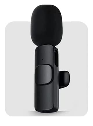 K8 Wireless Microphone - Plug and Play, No App Needed - Bluetooth Collar Mic for iPad, Mac Devices - Ideal for Instagram, YouTube, Live Streaming, and Video Recording