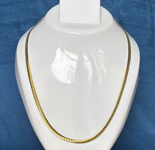 Elegant Gold Plated Anti Tarnish Chain Necklace for Men & Women