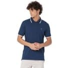 Mufti Navy Ribbed Collar Polo