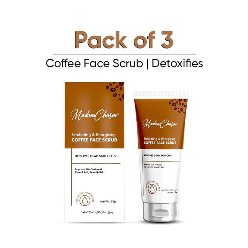 MadamCharm Coffee Face Scrub | Gently Exfoliates Skin for Dead skin Removal | Remove Blackheads | 50g view 9