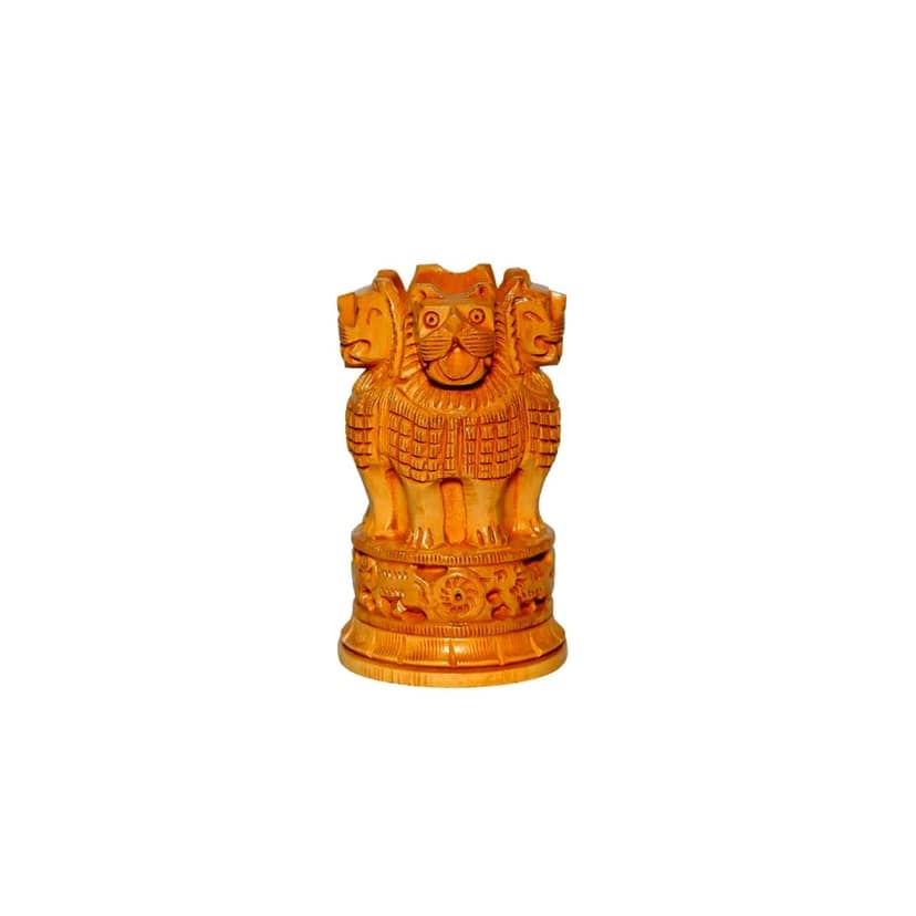 Wooden Ashoka Pillar Pen Stand Handicraft view 4
