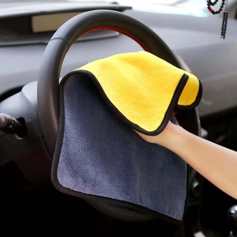 Delhi Deals Hub Microfiber Cleaning Cloth 40 x 40 cm 500 GSM Wet and Dry Reusable Pack of 1 view 2