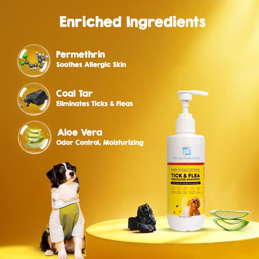 Tick And Flea Dog Shampoo - 200ml view 3