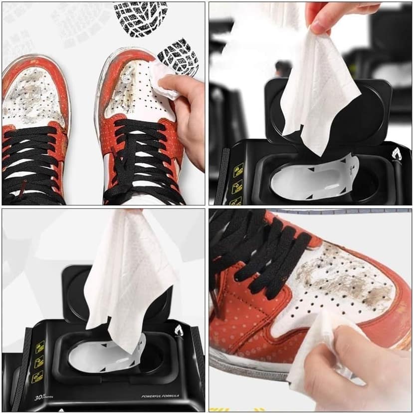 Sneaker & Shoe Cleaner Wipes(1 Packs of 80) view 4