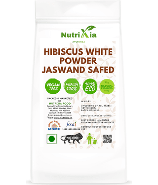 Nutrixia Food Hibiscus White Powder - Jaswand safed , Gudhal safed powder Powder 100 gm