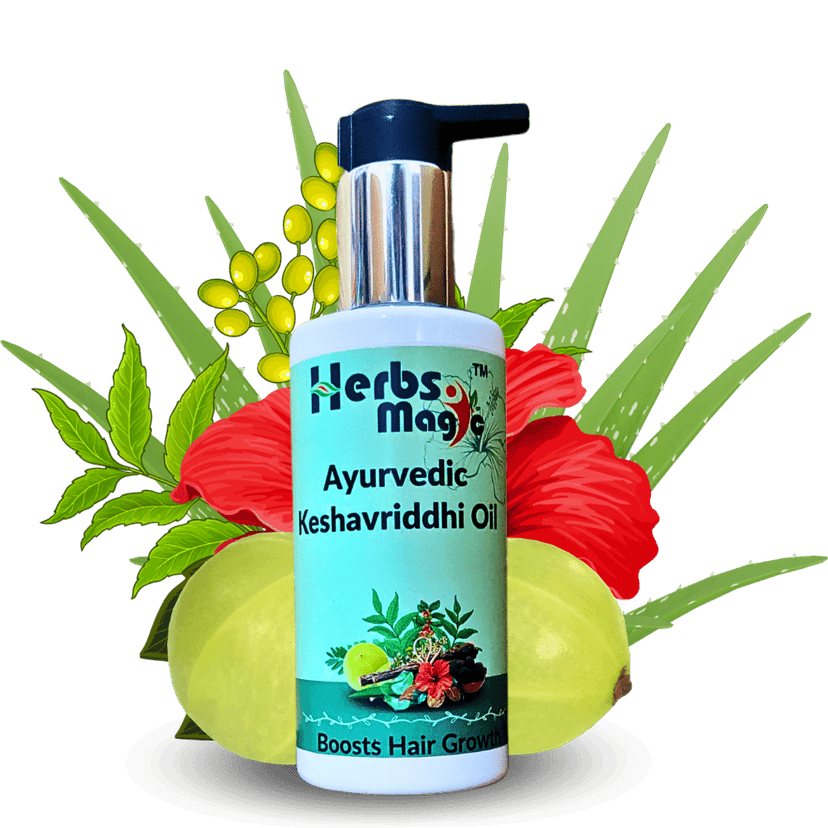 Herbs Magic Ayurvedic Keshavriddhi Hair Oil, 100ml & Hair Mask, 70gm duo For Men & Women, Helps In Hair Growth & Thickness, For All Hair Types, No Paraffin, Mineral Oil, Preservatives & Chemicals, 150ml view 6